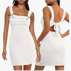 Bow tie mini dress never worn!